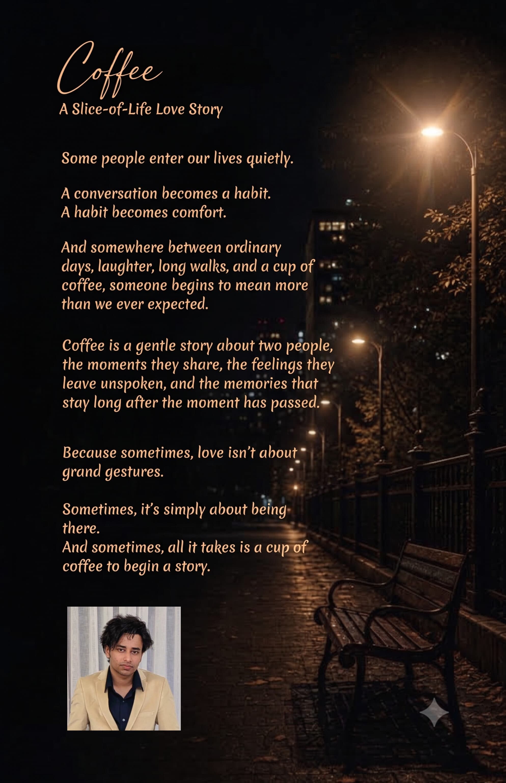 Coffee? novel by Sk Niyaz Noor – back cover blurb